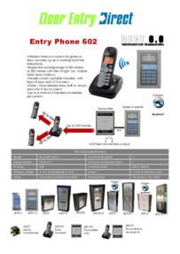 AES 602 range brochure