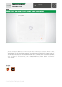 Comelit 6751W data sheet