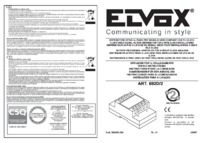 Elvox 692D/2 Wiring diagram