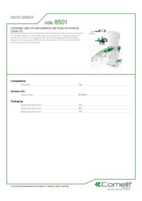 Comelit 8501 data sheet