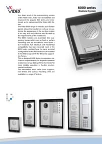 Videx 8000 Series Brochure