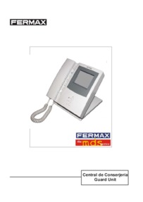 Fermax instructions for MDS digital desktop guard unit Art. 2537