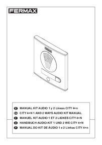 Fermax instructions for City audio kit Arts. 4860 and 4862