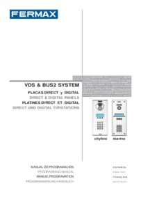 Fermax programing instructions for marine VDS and BUS2 system