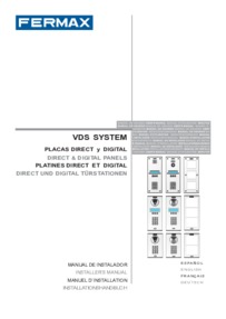 Fermax installer manual for VDS city panel