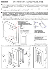 Fermax instructions for City panel decorative frame Art.9195