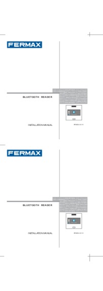 Fermax instructions for Marine bluetooth reader