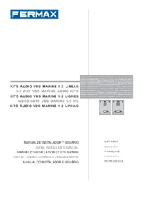 Fermax instruction manual for VDS audio marine kit Art. 5431