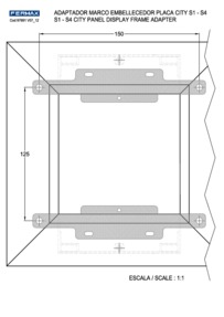Fermax drawing for City panel decorative frame Art.9191