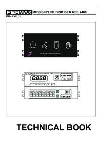 Fermax instructions for Skyline digitizer technical book Art. 7460