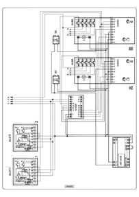Videx 837 series Audio Wiring Diagram - 2 x Entrance, n x phones, 521B PSU (battery backup)
