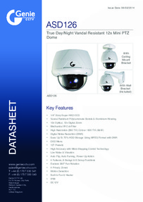 ASD126 Camera data sheet