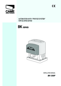 BK Range Installation Instructions