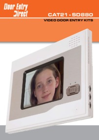 SD880 video door entry kits - brochure