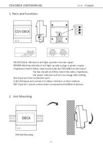 CDVI instruction manual for 2EASY 4 way splitter