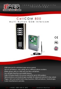 AES CellCOM 800+ GSM Series Brochure