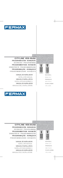 Fermax instructions for city VDS panel Art. 70703