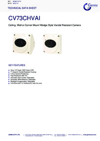 CV73CHVAI Camera data sheet