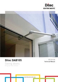 Ditec DAB105 technical manual