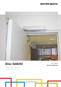 Ditec DAB205 technical manual