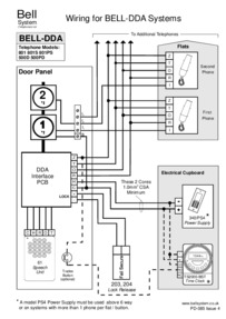 Bell DDA wiring diagram for DDA-n Systems
