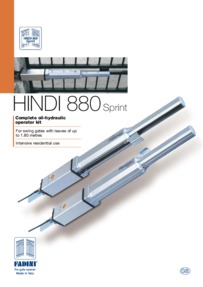 BPT Fadini HINDI 880 SPRINT brochure