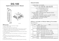 DG-180 Keypad User Manual
