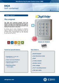 DGA Keypad brochure
