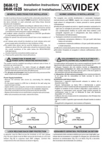 Videx DK4K-1 - 1 way audio codelock kit (3+n) - Installation Guide