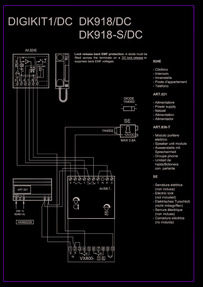 Videx DK918DC-1 - 1 way audio codelock kit (4+n) 521 DC PSU - Installation Guide
