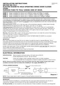 Briton-Hardaware 996 series installation manual