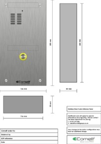 Comelit - VK4101-DDA engraving template