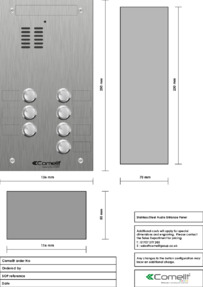 Comelit - VK4107 engraving template