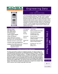 Elvox 89F7-RSS digital call panel brochure