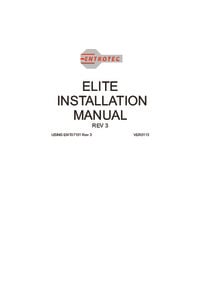 Entrotec installation guide for ASS07101/3/16SEV/T