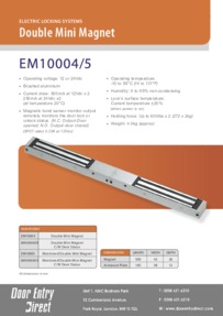 EM10004 & EM10005 Double Mini Magnet Brochure