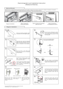 gianni instructions for EM10010EM external magnetic lock