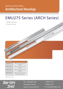 EMU275 Series - ARCH1/2/2-2/2-2V Architectural Housings Brochure