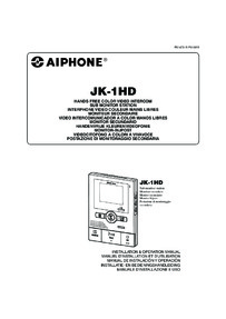 Aiphone JK-1HD Operation manual