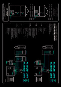 Videx 836 series Audio Wiring Diagram (4+n) - 1 x Entrance, 1 or 2 x phone (924), 522 AC PSU. for EK911 & EK912