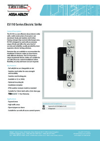 ES110 series data sheet