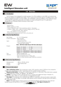 Videx XPR - EW Intelligent Extension Unit - (6 pages)