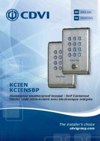 CDVI Instructions for KCIEN-SBP Keypad