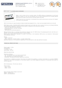 Fermax 2425 data sheet