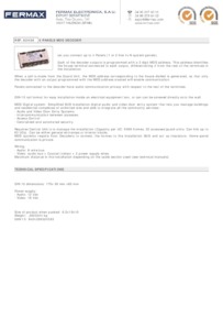 Fermax 2436 data sheet