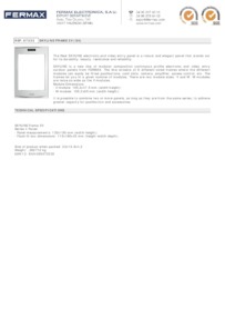 Fermax 7333 data sheet