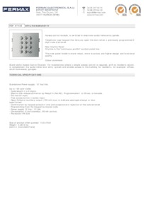 Fermax 7438 data sheet