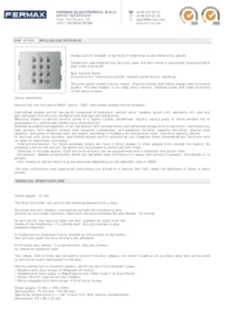 Fermax 7453 data sheet