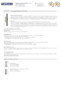Fermax 3040 data sheet
