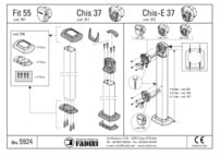 Fadini FIT 55 -  installation instructions for Pair of Support Posts and Mounts 